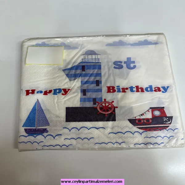 1 Yaş Deniz Temalı Peçete